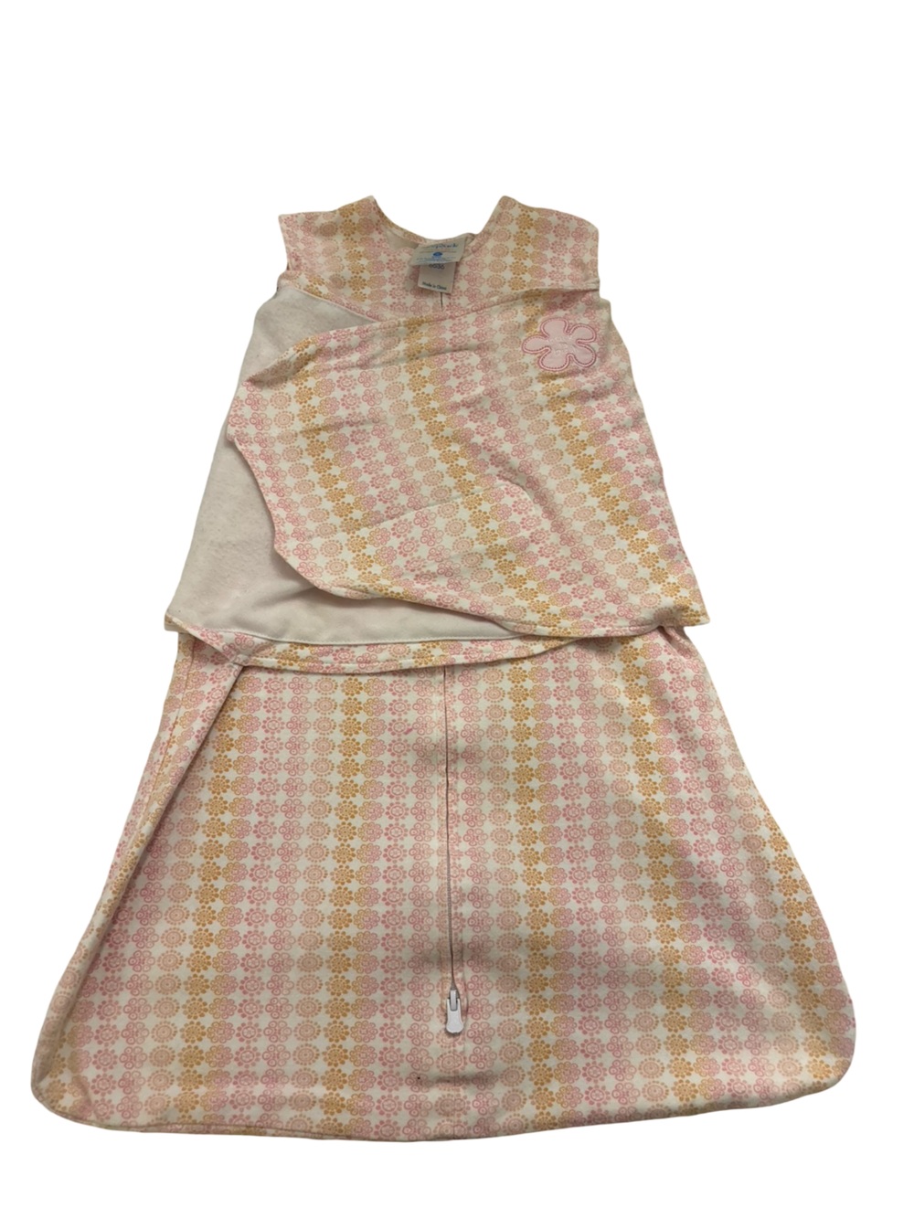 Halo Pink and Cream Floral Pattern Sleep Sack 3-6 Months
